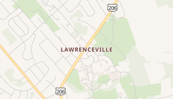 Lawrenceville, New Jersey map