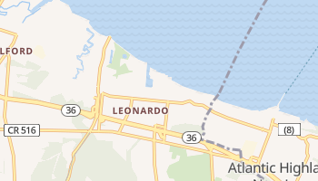 Leonardo, New Jersey map