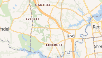 Lincroft, New Jersey map