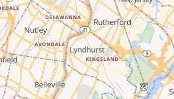Lyndhurst, New Jersey map