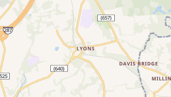 Lyons, New Jersey map