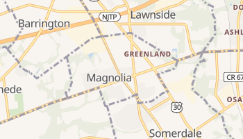 Magnolia, New Jersey map