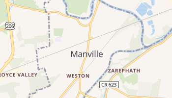 Manville, New Jersey map