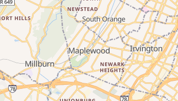 Maplewood, New Jersey map