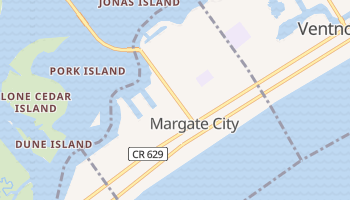 Margate City, New Jersey map