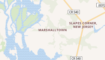 Marshalltown, New Jersey map