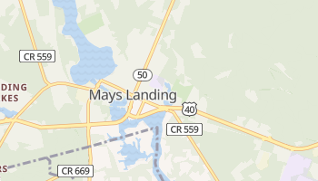 Mays Landing, New Jersey map
