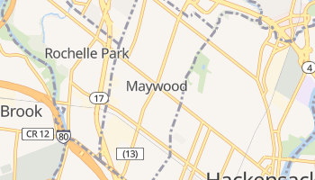 Maywood, New Jersey map