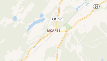 McAfee, New Jersey map