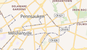 Merchantville, New Jersey map