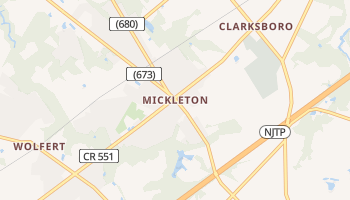 Mickleton, New Jersey map