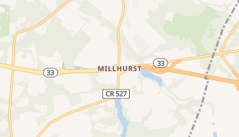 Millhurst, New Jersey map