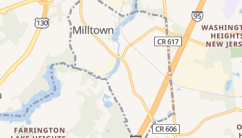 Milltown, New Jersey map