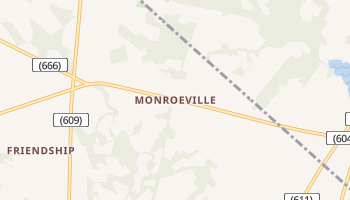 Monroeville, New Jersey map