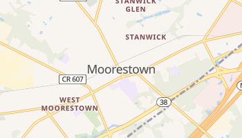 Moorestown, New Jersey map