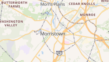 Morristown, New Jersey map