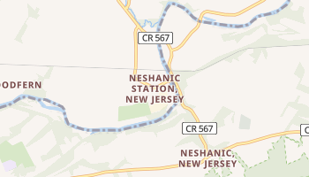 Neshanic Station, New Jersey map