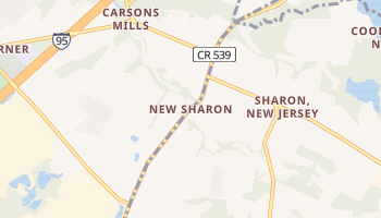 New Sharon, New Jersey map