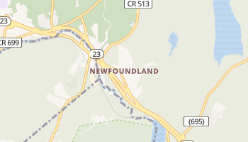 Newfoundland, New Jersey map