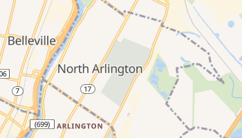 North Arlington, New Jersey map