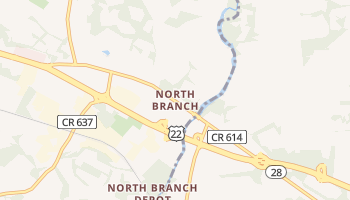 North Branch, New Jersey map