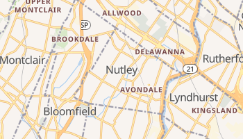 Nutley, New Jersey map