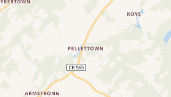 Pellettown, New Jersey map