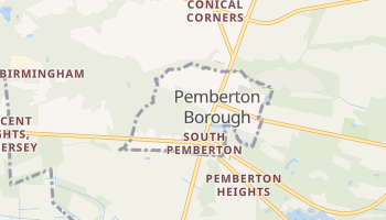Pemberton, New Jersey map