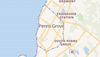 Penns Grove, New Jersey map