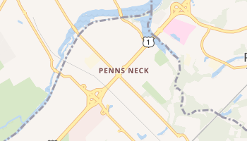 Penns Neck, New Jersey map