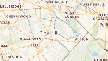 Pine Hill, New Jersey map