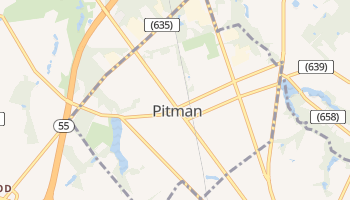Pitman, New Jersey map