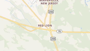 Red Lion, New Jersey map