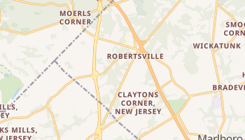 Robertsville, New Jersey map