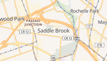 Saddle Brook, New Jersey map