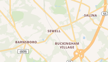 Sewell, New Jersey map