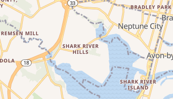 Shark River Hills, New Jersey map