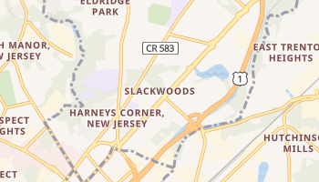 Slackwoods, New Jersey map