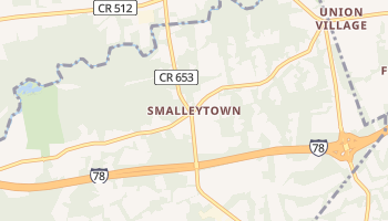 Smalleytown, New Jersey map