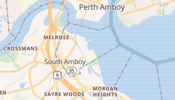 South Amboy, New Jersey map