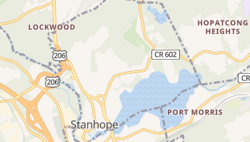Stanhope, New Jersey map