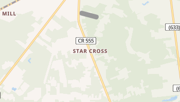 Star Cross, New Jersey map