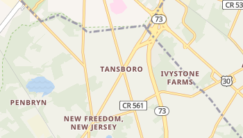 Tansboro, New Jersey map