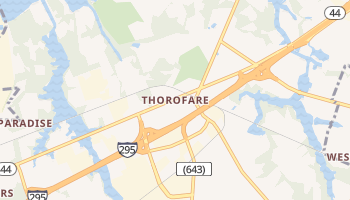 Thorofare, New Jersey map