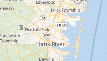 Toms River, New Jersey map