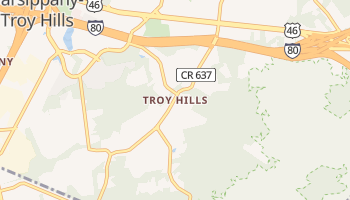 Troy Hills, New Jersey map