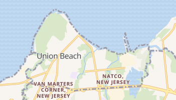 Union Beach, New Jersey map