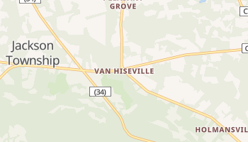 Van Hiseville, New Jersey map