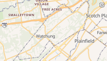 Watchung, New Jersey map