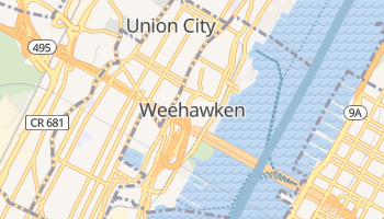 Weehawken, New Jersey map